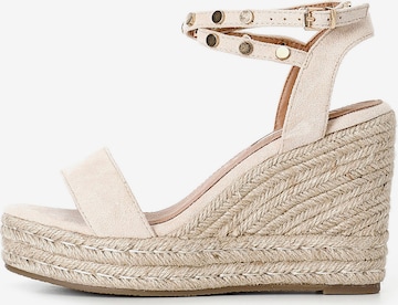 CAFè NOIR Sandalen in Beige: Vorderseite