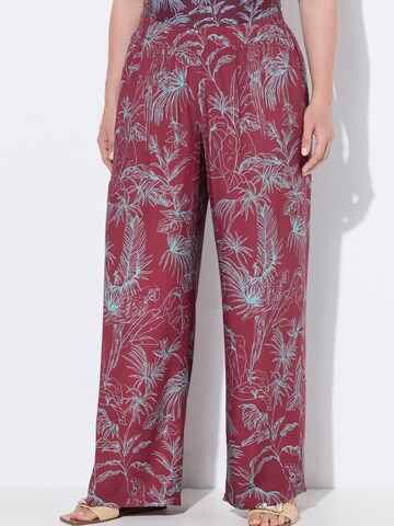 Ulla Popken Wide leg Pants in Purple: front