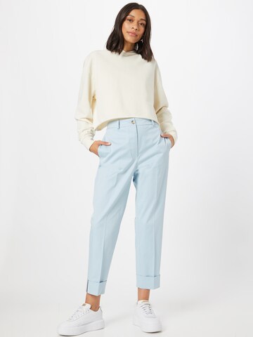 BOSS Black Regular Pleated Pants 'Tachino' in Blue