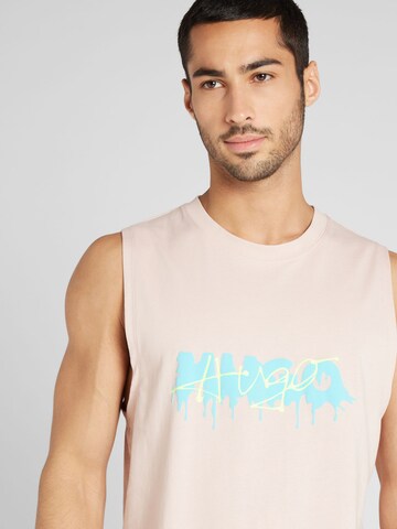 HUGO Shirt 'Dopical' in Roze