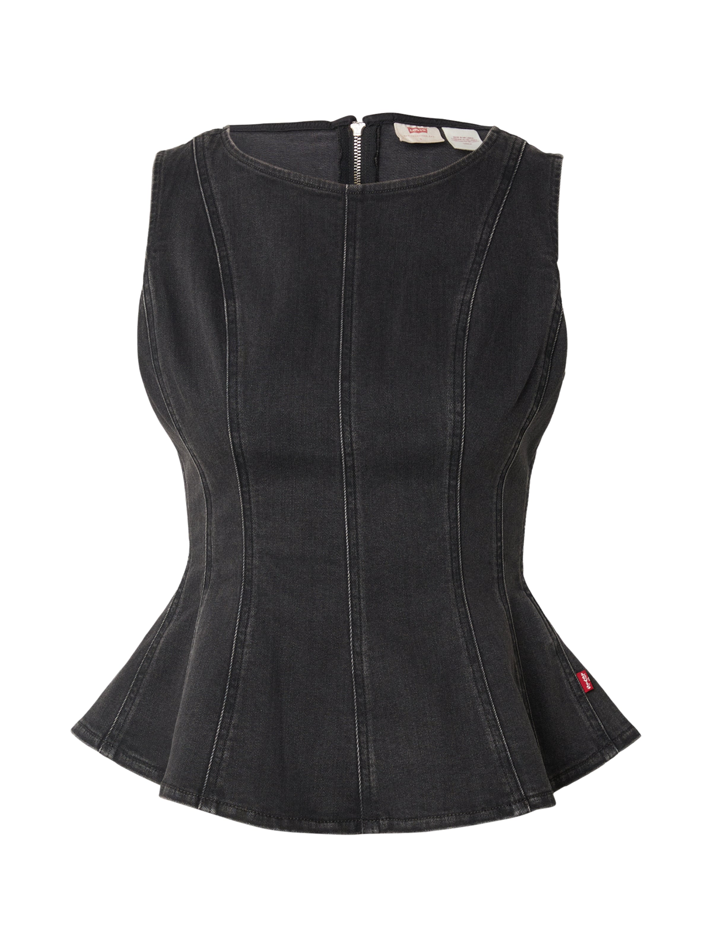 LEVI'S ® Top 'Leighton Peplum Top' - fekete: elől
