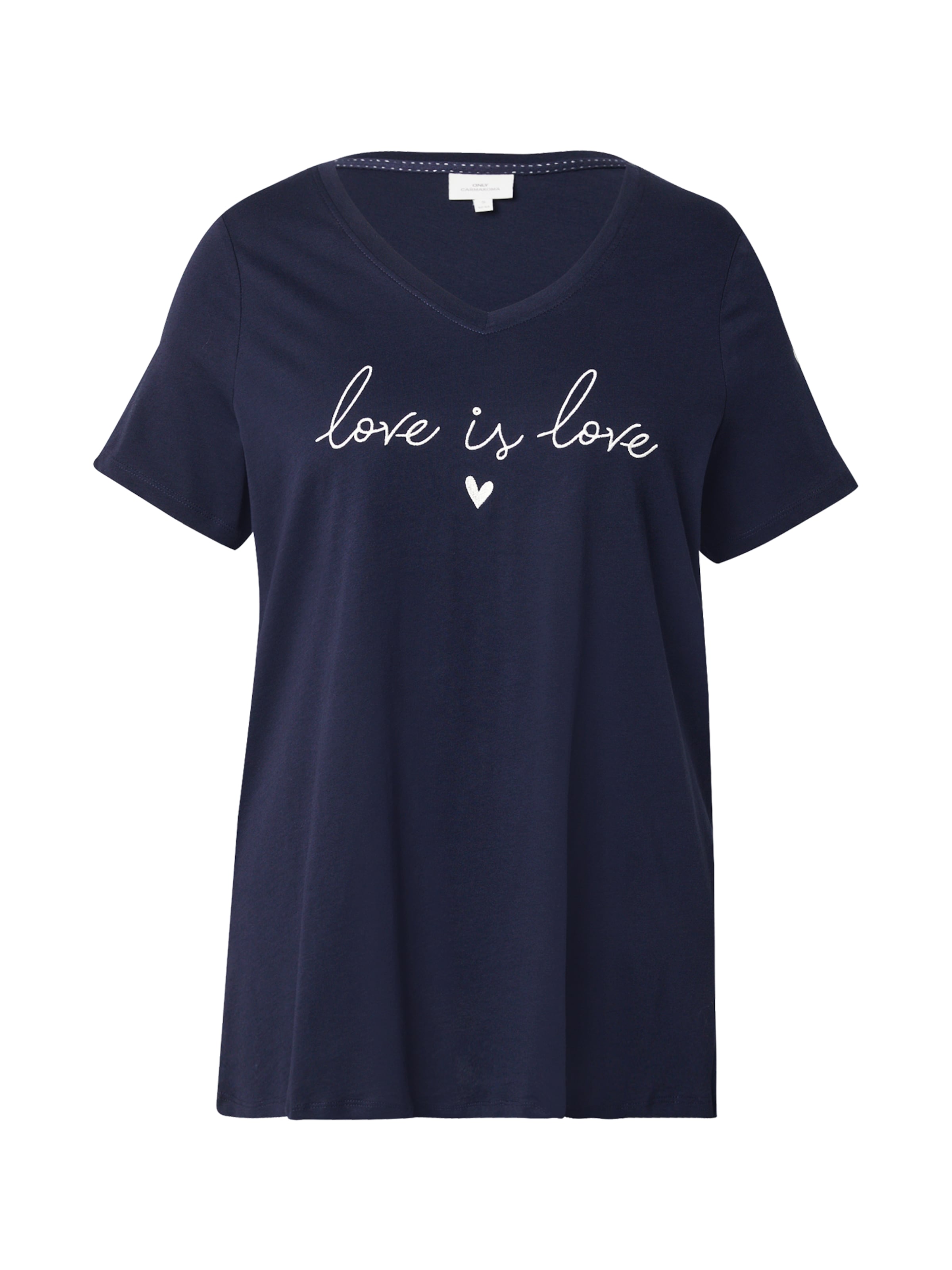 Tricou 'CARKALLIE' de la ONLY Carmakoma pe albastru: față