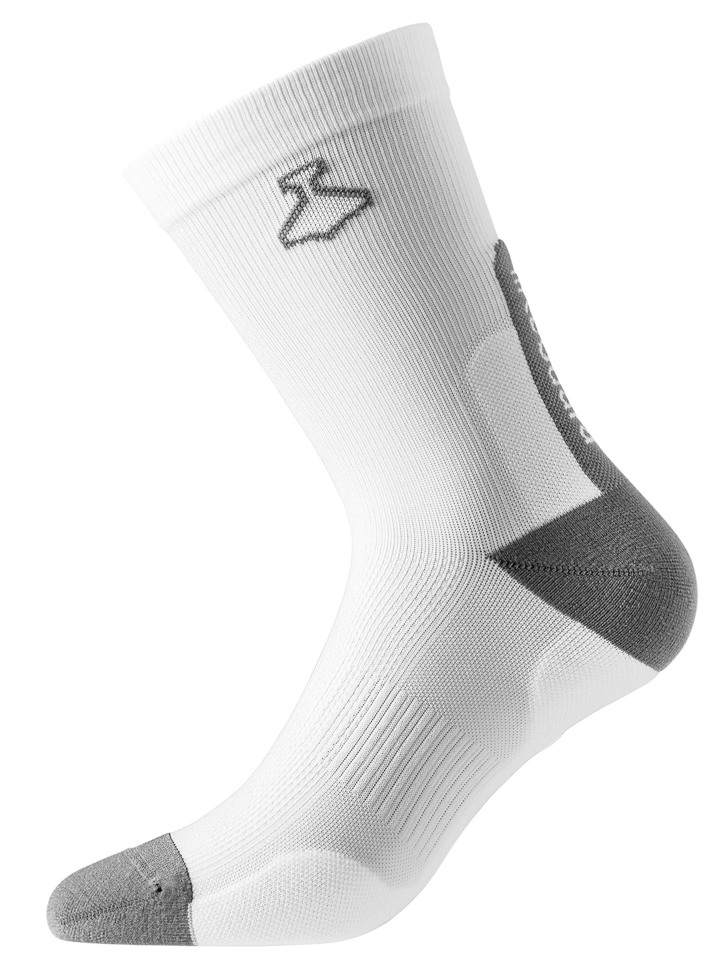 liiteGuard Chaussettes de sport 'Ultralight' en gris / blanc, Vue avec produit