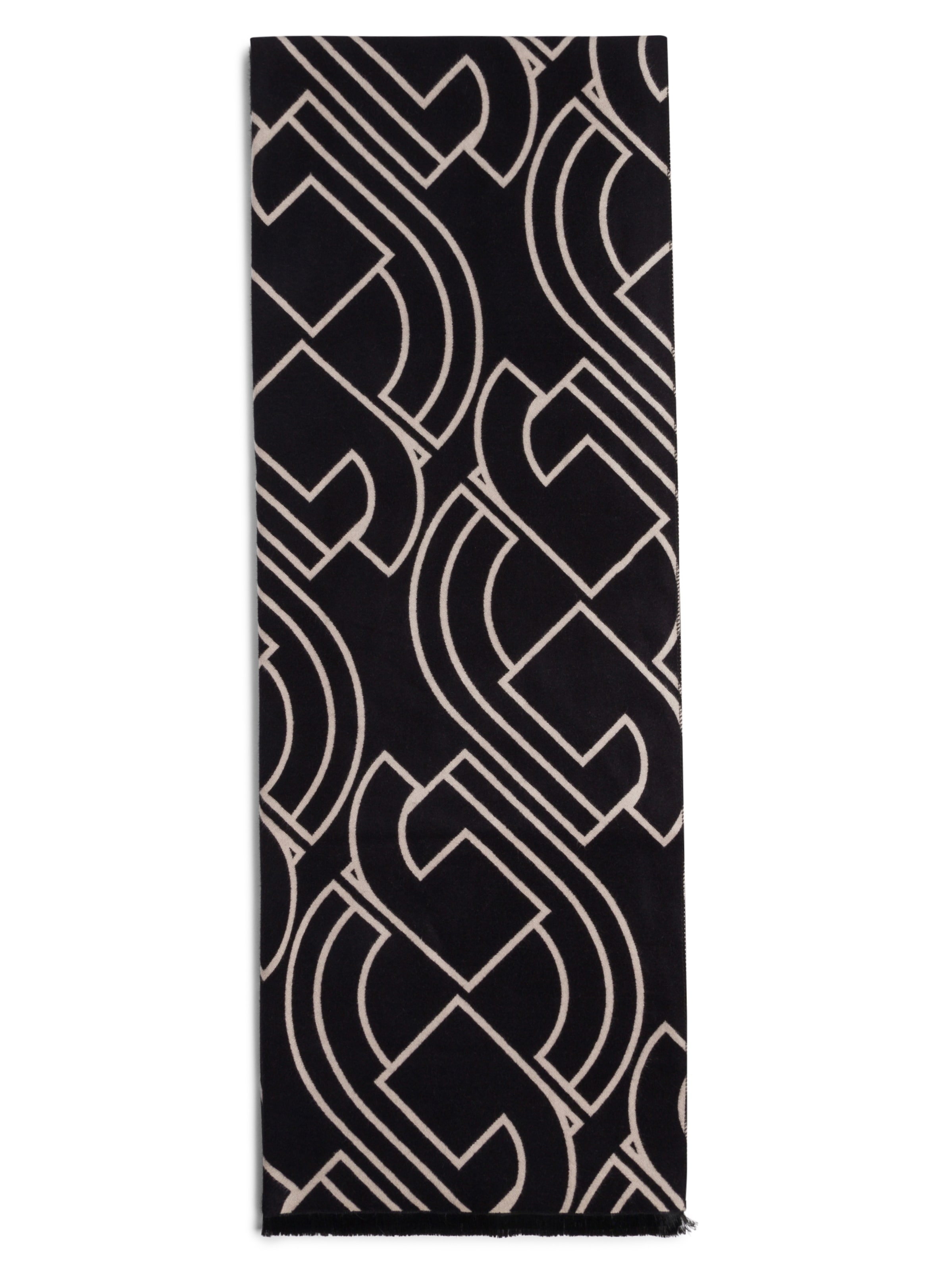 COMMA Sjaal in Zwart: voorkant