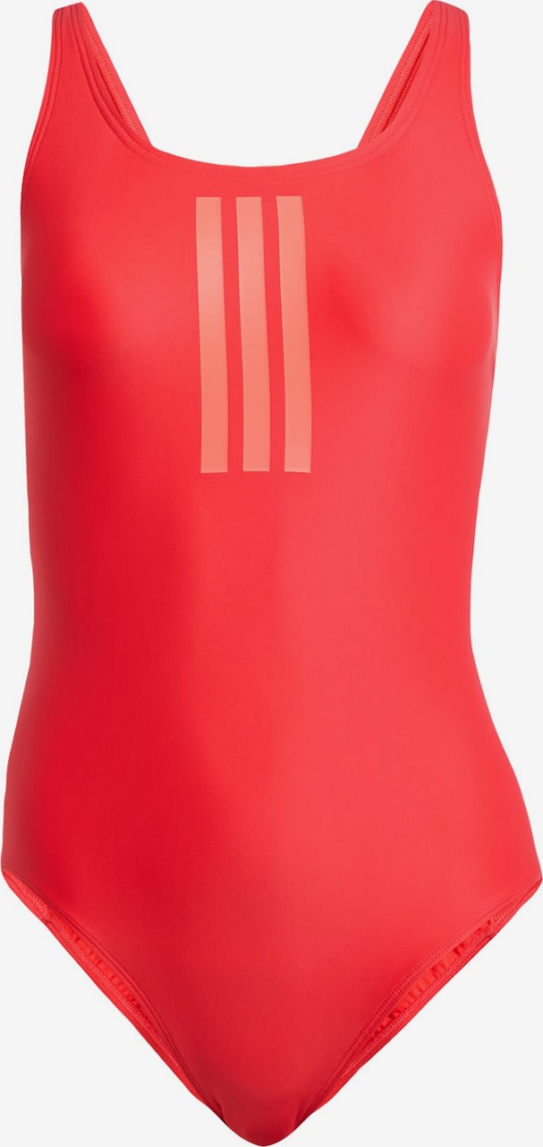 Bustieră Costum de baie sport '3-Stripes V-Back' de la ADIDAS PERFORMANCE pe roșu: față