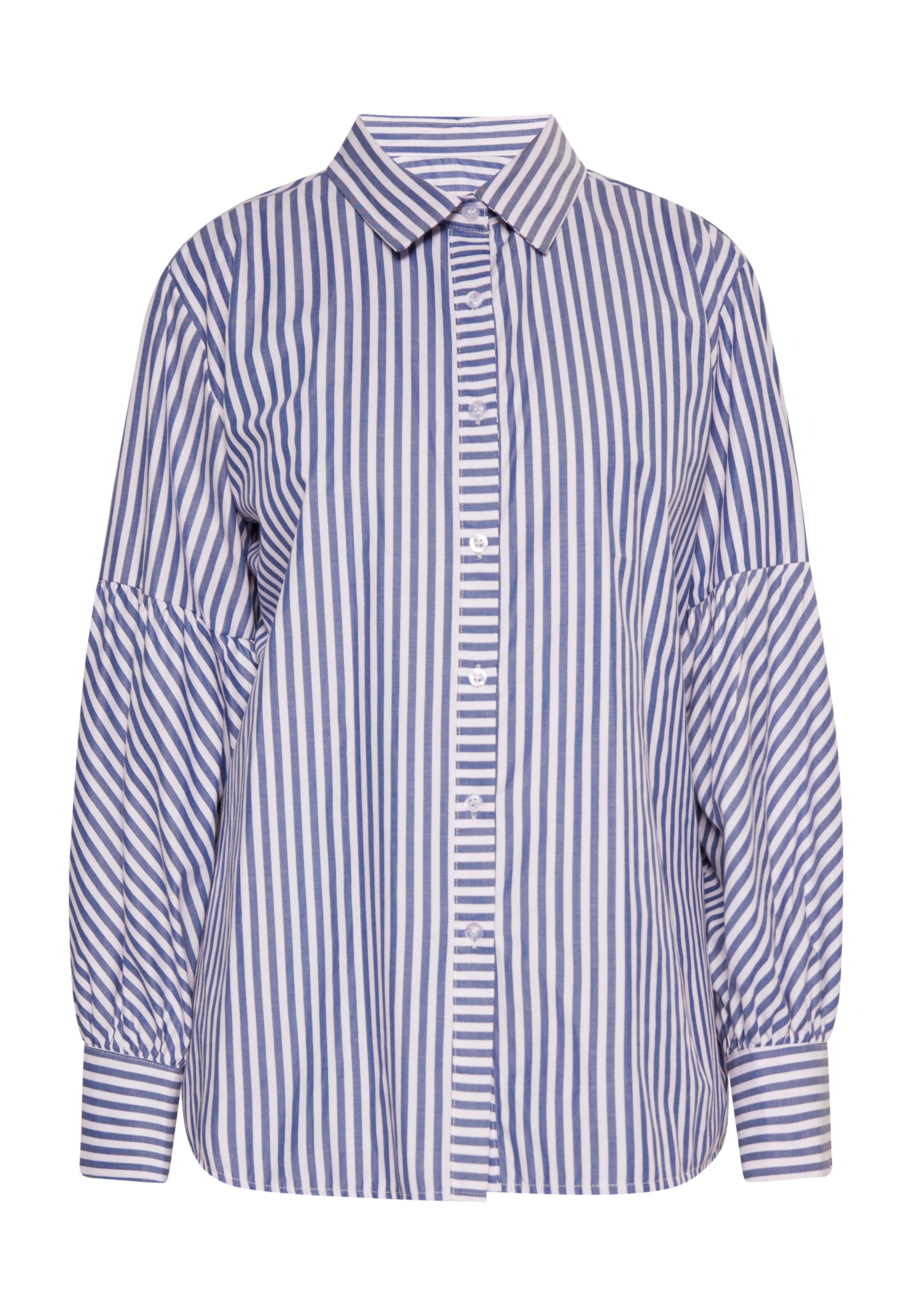 Bluză de la DreiMaster Vintage pe albastru: față