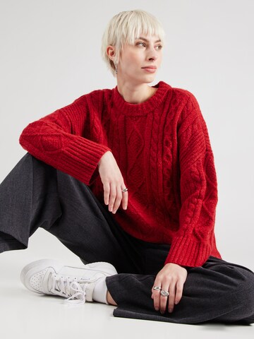 Abercrombie & Fitch Trui in Rood: voorkant