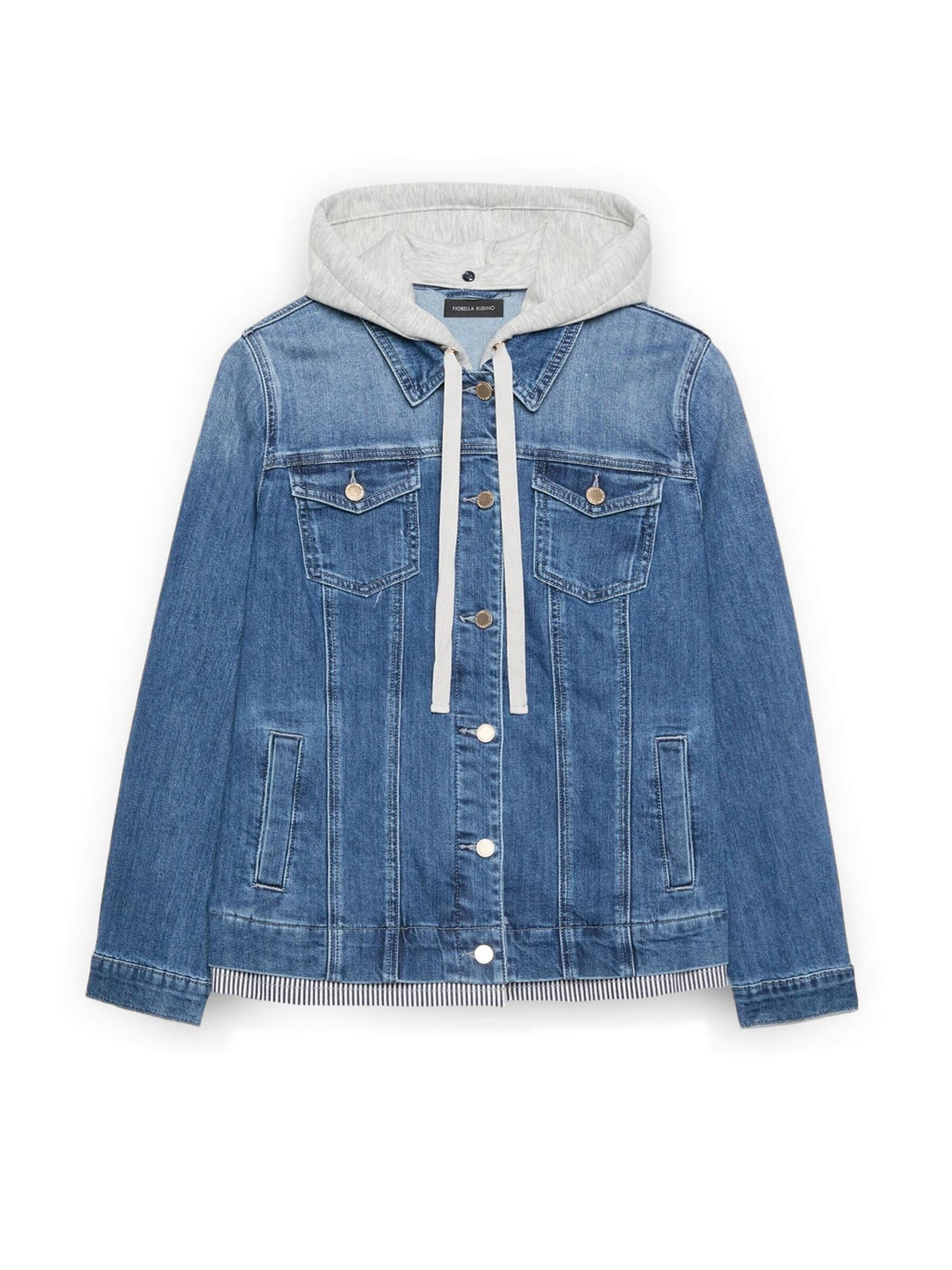 Veste mi-saison Fiorella Rubino en bleu : devant