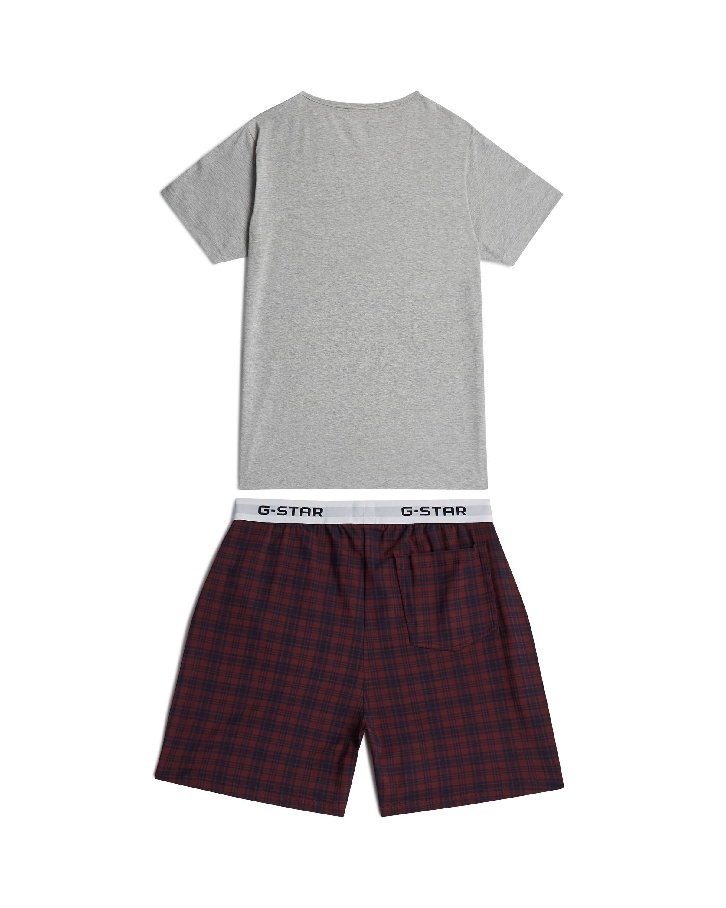 G-STAR Pyjama kort 'Tee and Short Pyjamas Set' in Grijs