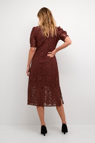 Cream Dress 'Bana' in Brown