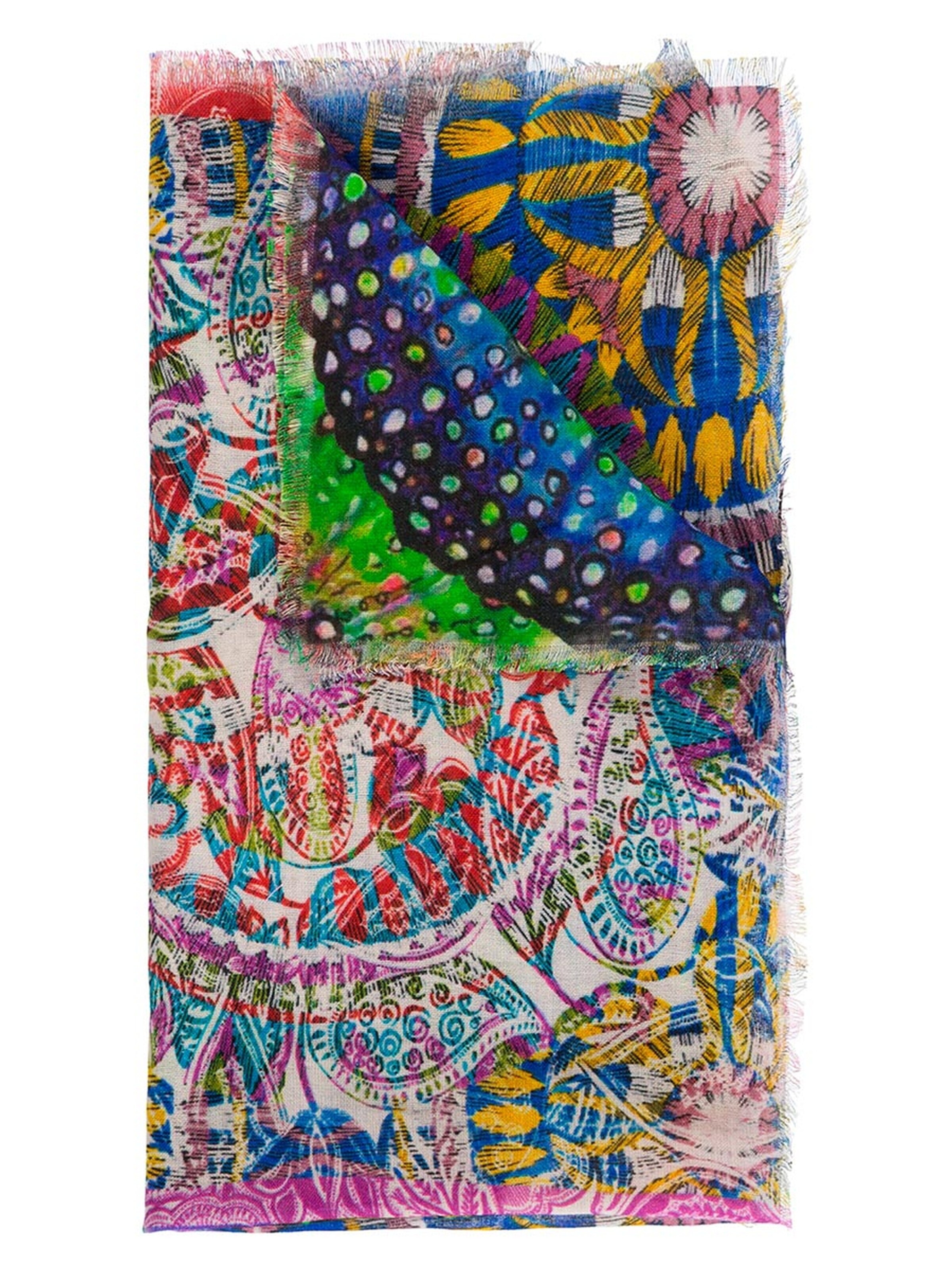 Passigatti Wrap 'Bandana Tuch Multiprint' in Purple
