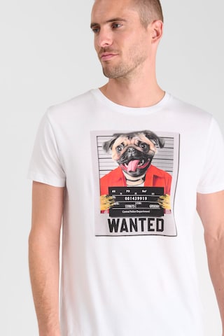 T-Shirt 'Renaud' Le Temps Des Cerises en blanc
