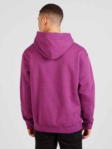 HUF Sweatshirt 'NO-FI' in Purple