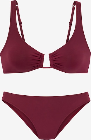 s.OliverT-shirt Bikini - crvena boja: prednji dio