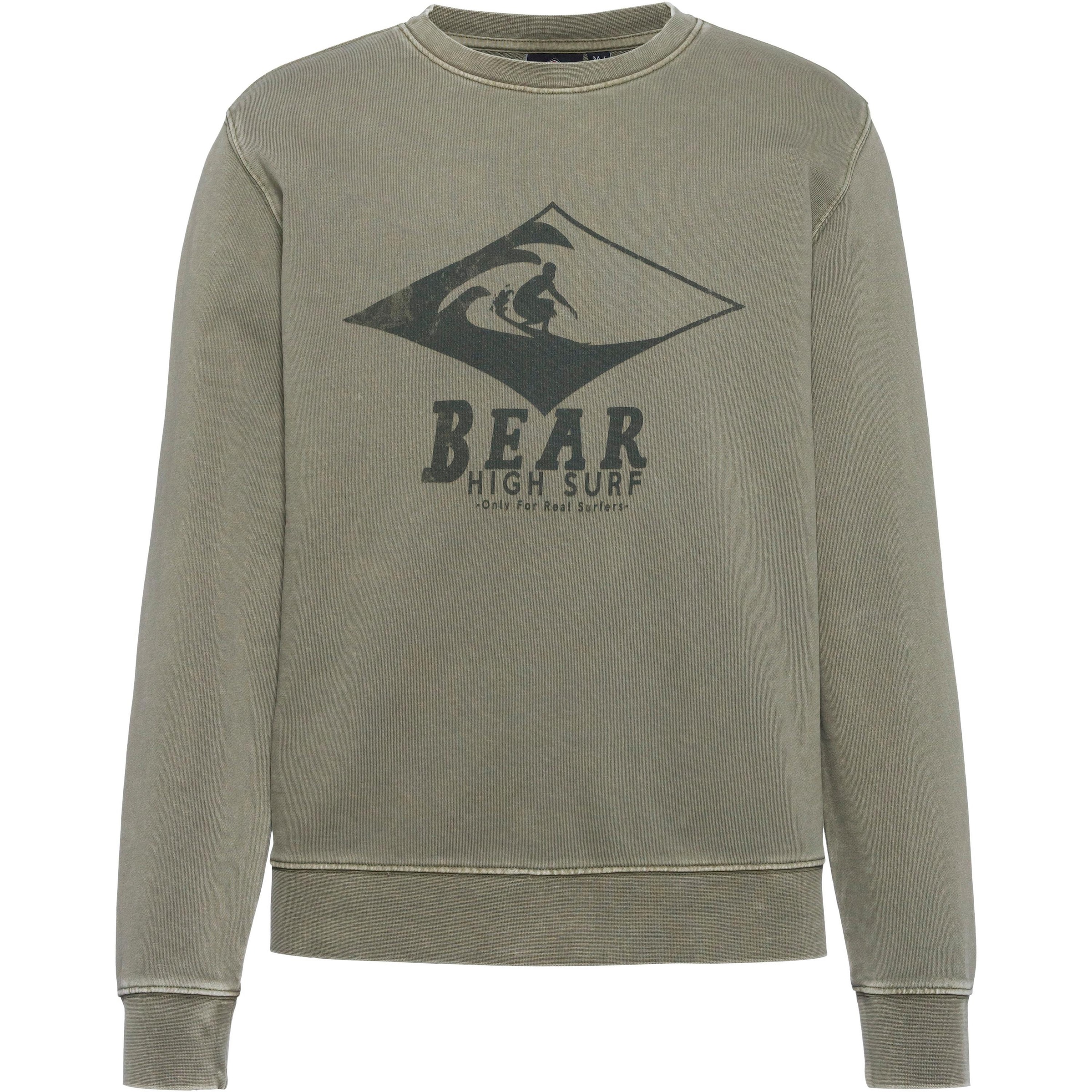 BEAR Sweatshirt 'Surf' in Green: front