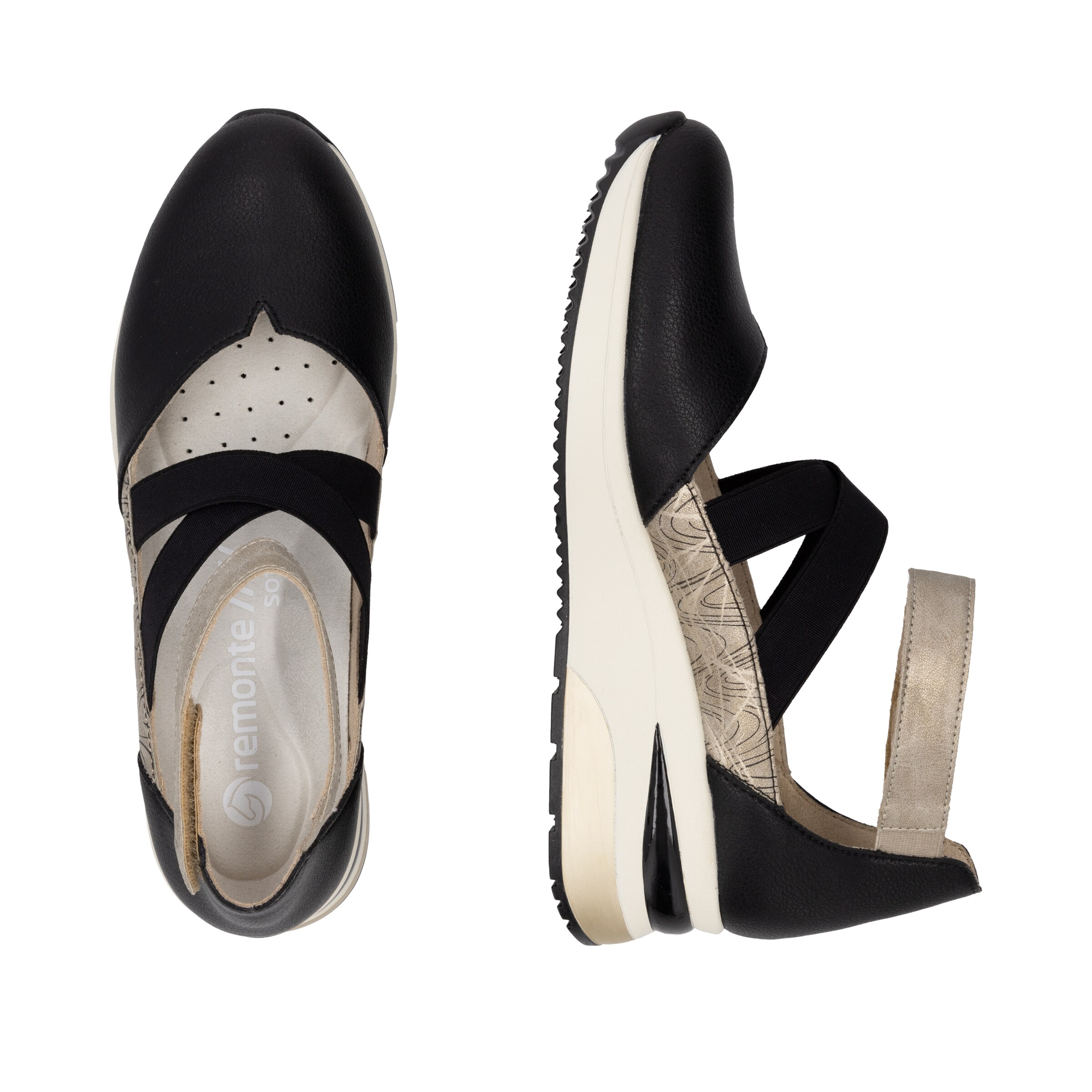 Baskets basses REMONTE en noir