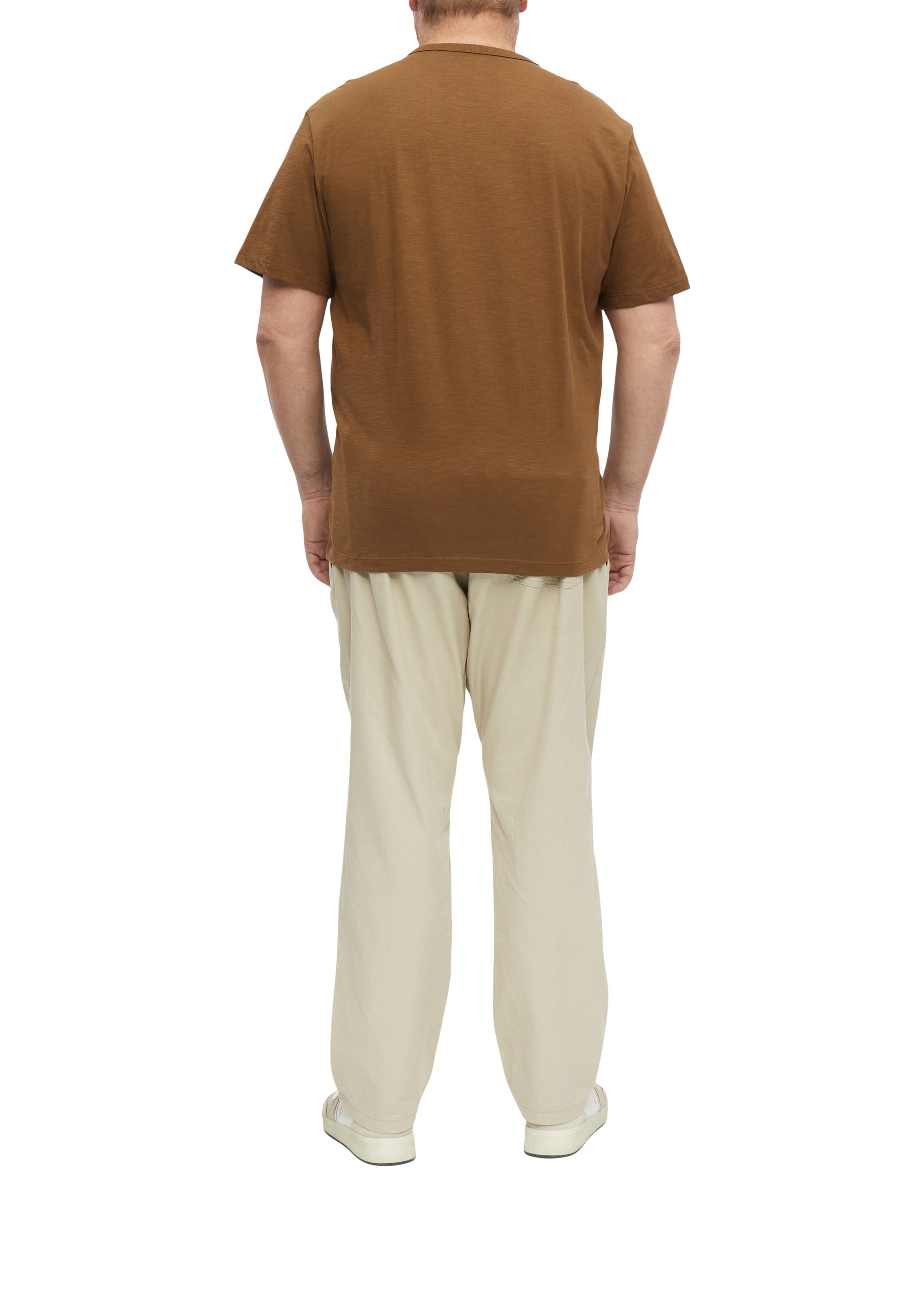 s.Oliver Men Big Sizes T-Shirt in Braun