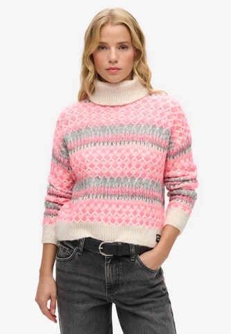 rožinė Superdry & Co Megztinis: priekis