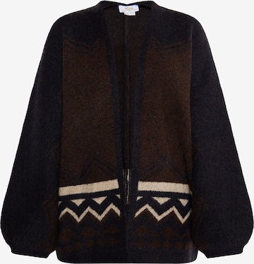 usha FESTIVAL Knit Cardigan in Brown: front