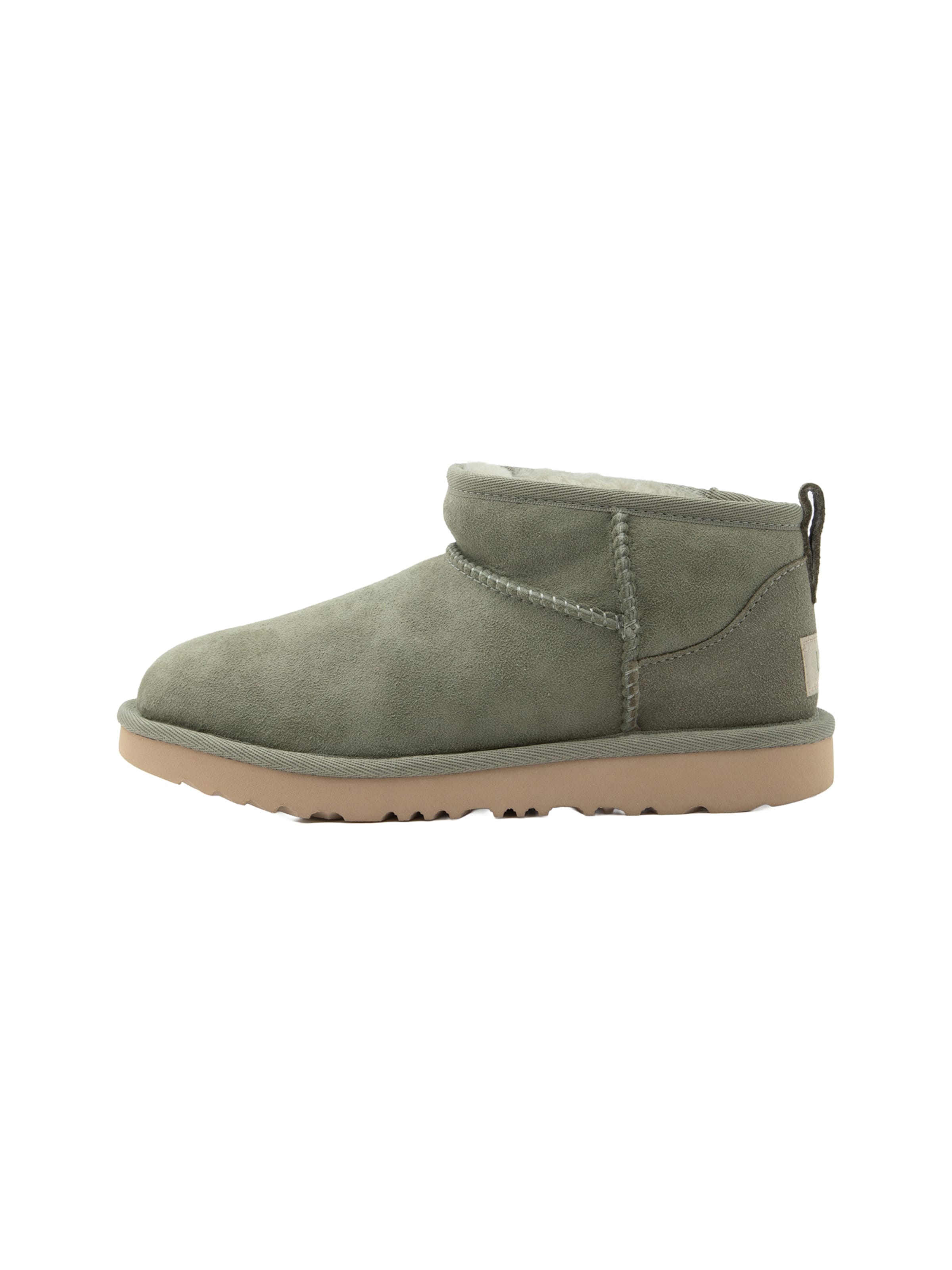 UGG Домашни пантофи 'CLASSIC ULTRA MINI' в зелено: отпред