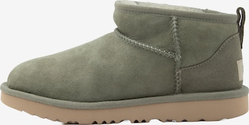UGG Домашни пантофи 'CLASSIC ULTRA MINI' в зелено: отпред