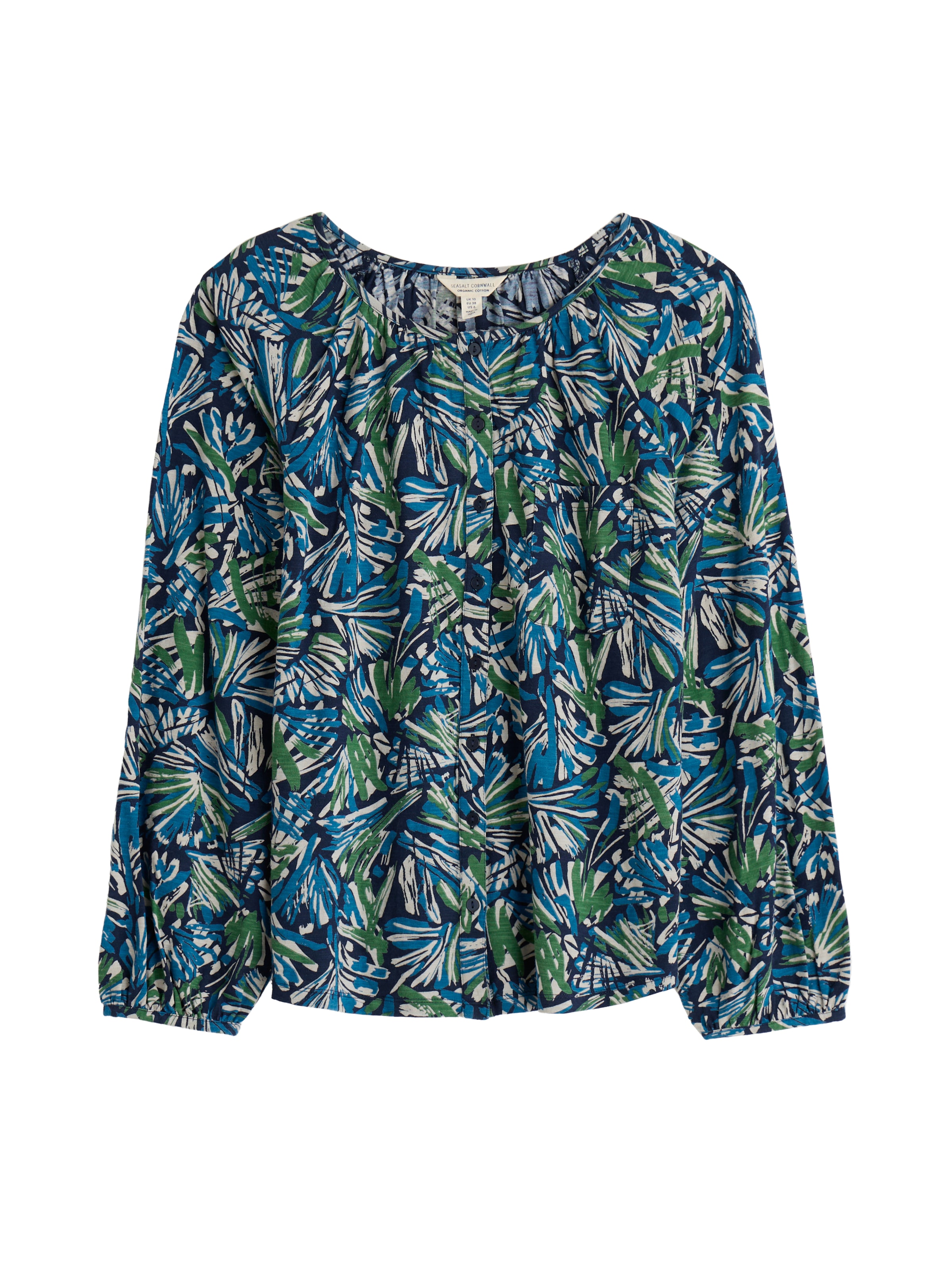 Seasalt Cornwall Blouse 'Mallow' in Blauw: voorkant