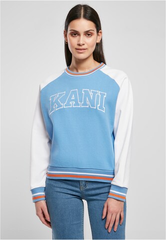 Sweat-shirt Karl Kani en bleu : devant