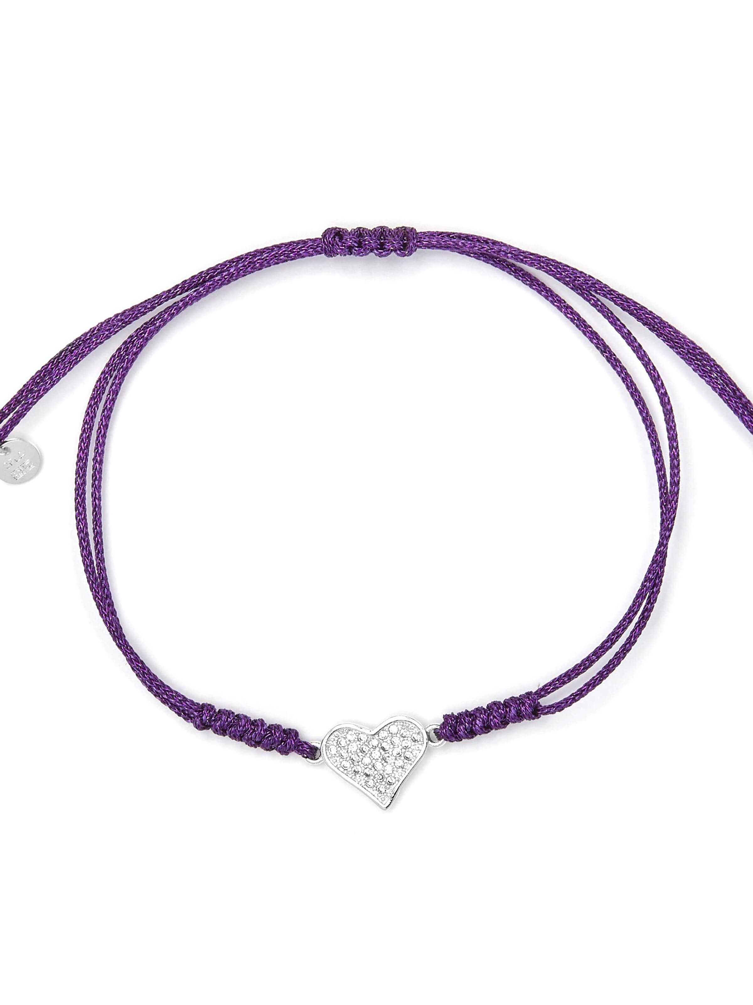 Luxenter Armband 'Heart'‌‌‌‌‌‌‌‌‌ in Lila