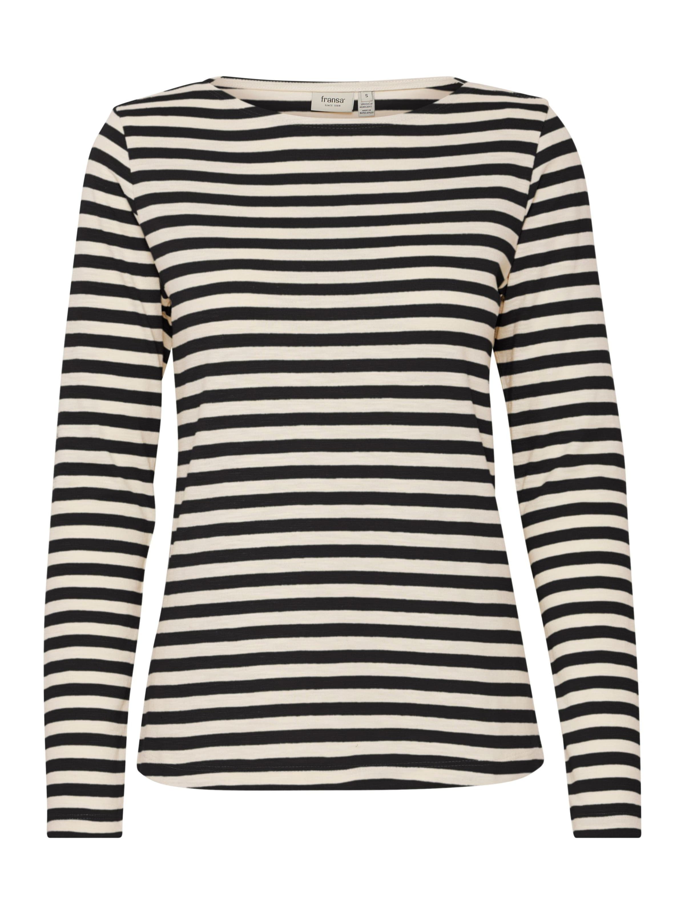 Fransa Tričko 'Mye' - Čierna: predná strana