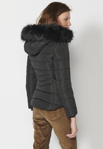 KOROSHI Winterjacke in Schwarz