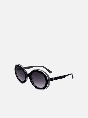 Karl Lagerfeld Zonnebril in Zwart: voorkant