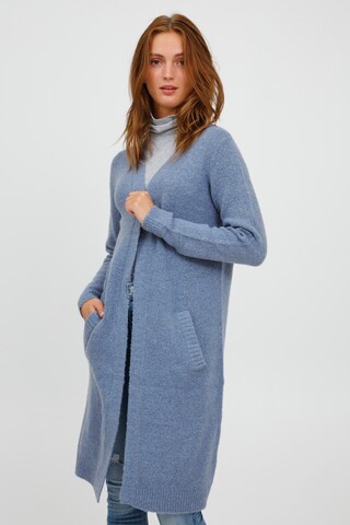 b.young Knit Cardigan in Blue: front