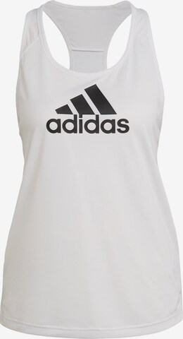 ADIDAS SPORTSWEAR Urheilutoppi 'Aeroready Designed 2 Move Logo' värissä valkoinen