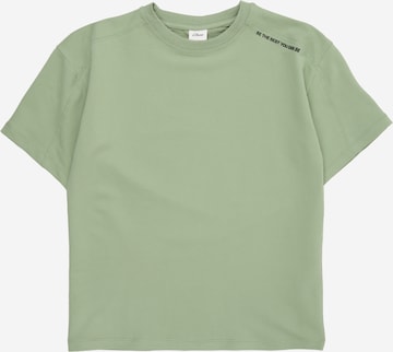 T-Shirt s.Oliver en vert : devant