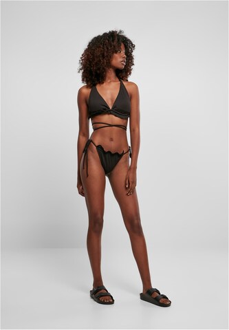 Urban Classics Triangel Bikini in Schwarz