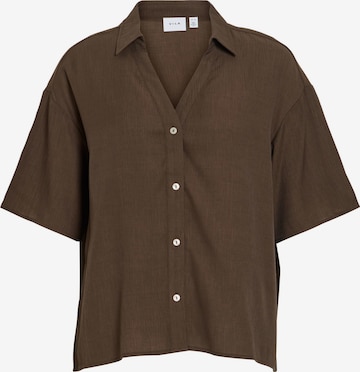 Camicia da donna di VILA in marrone: frontale