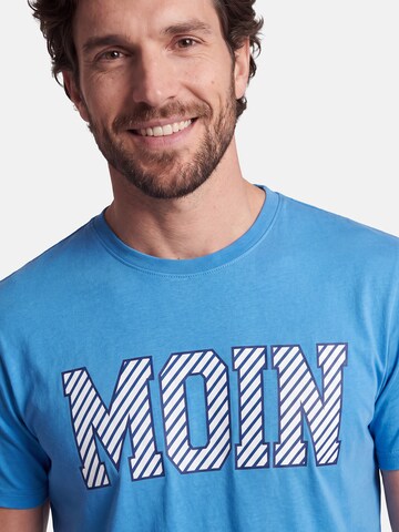 salzhaut T-Shirt 'Diek - Moin' in Blau: Vorderseite