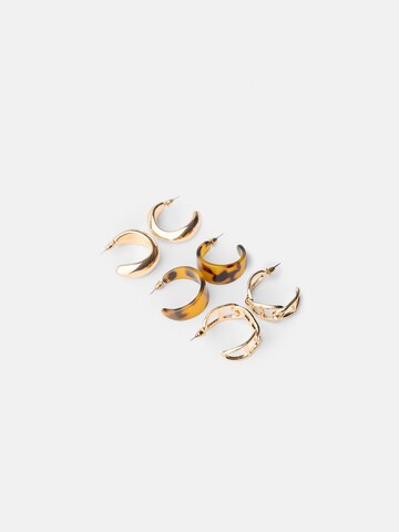 Bershka Ohrringe in Braun