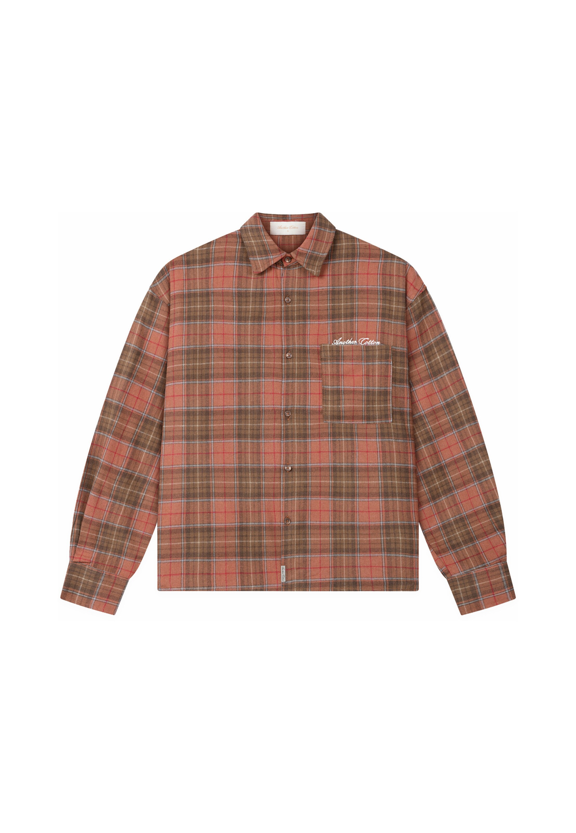 Regular fit Camicia di Another Cotton Lab in arancione: frontale