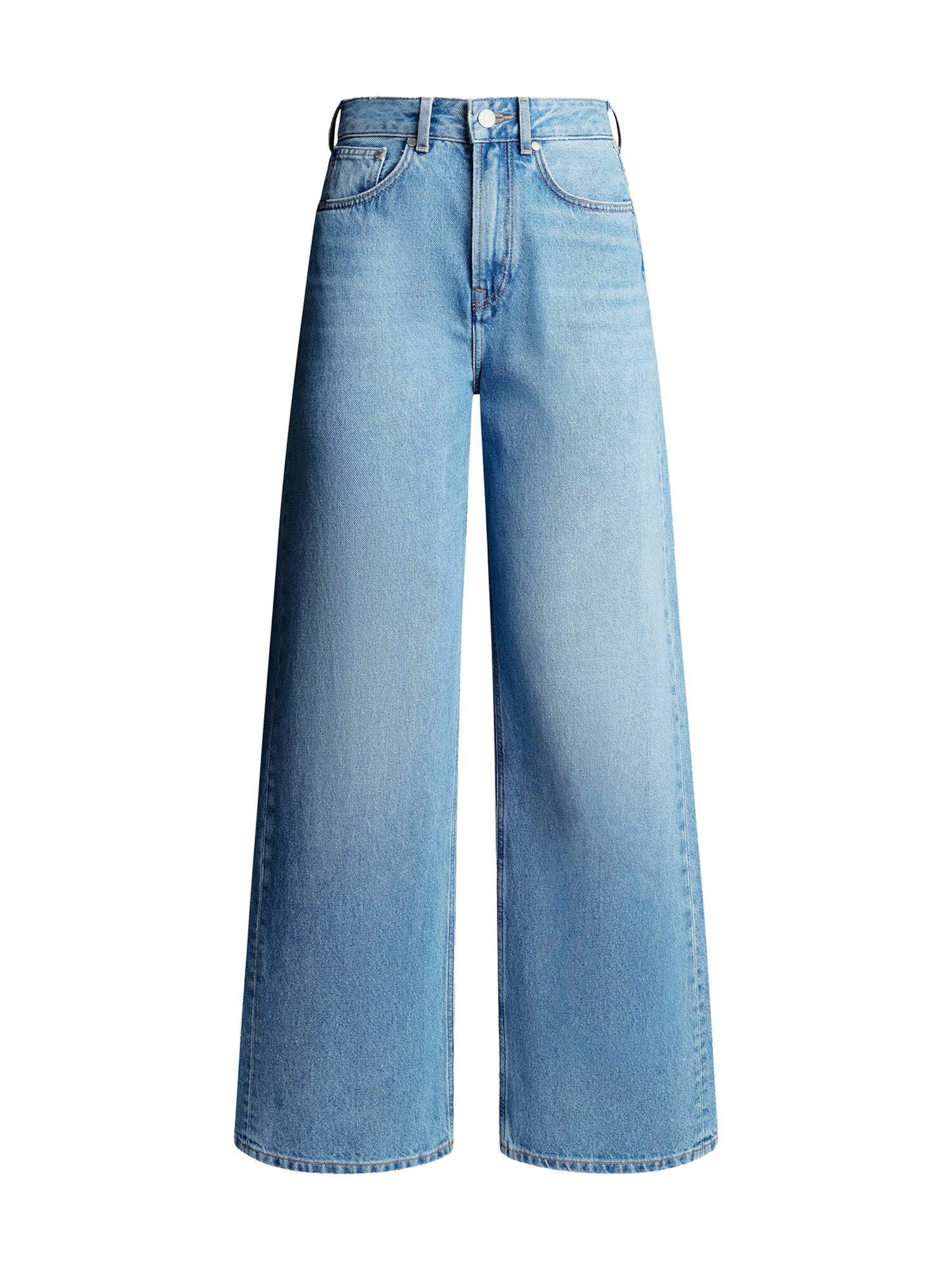 Wide leg Jeans di Red Bull Racing x Pepe Jeans in blu: frontale