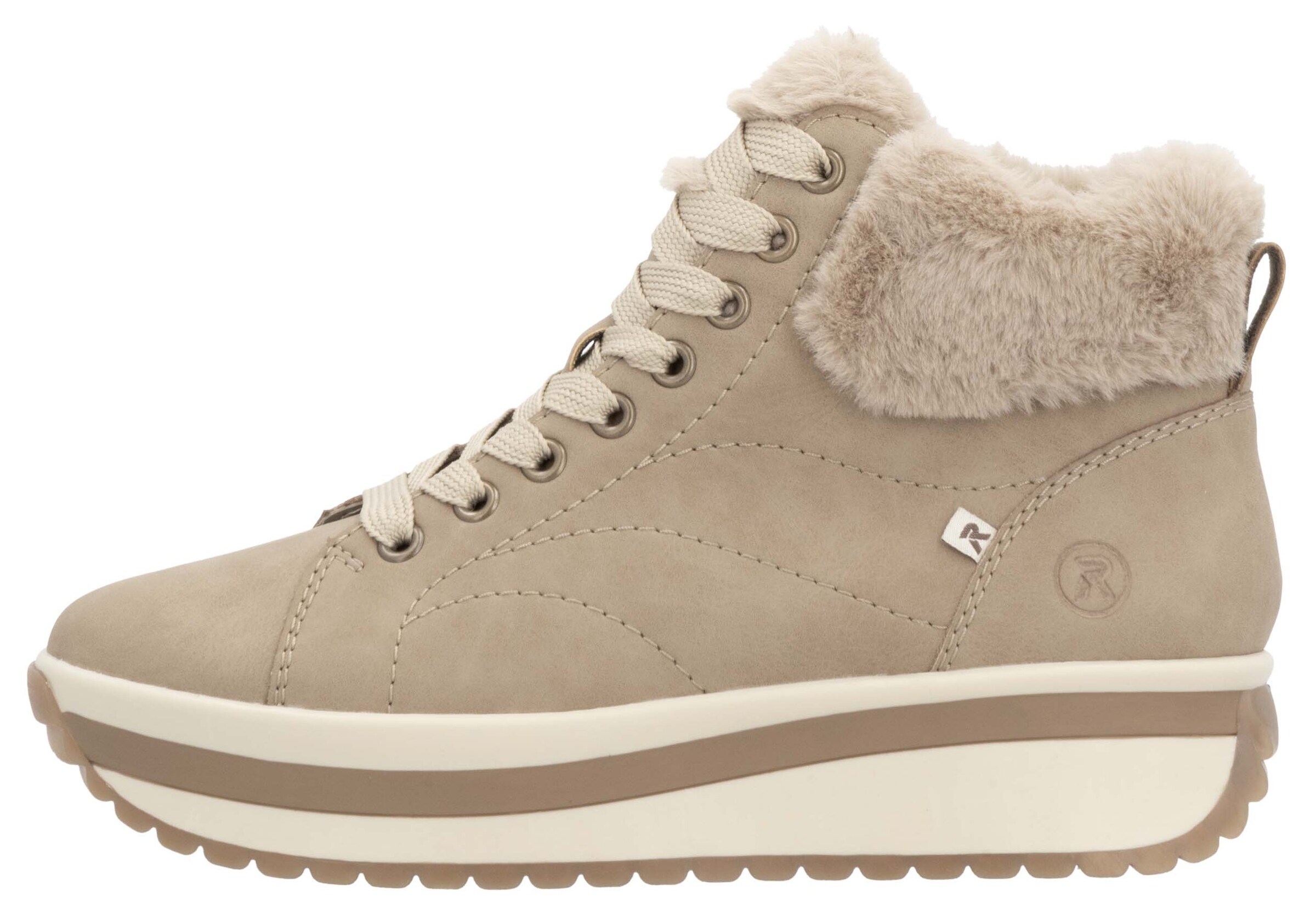 Baskets hautes Rieker en beige