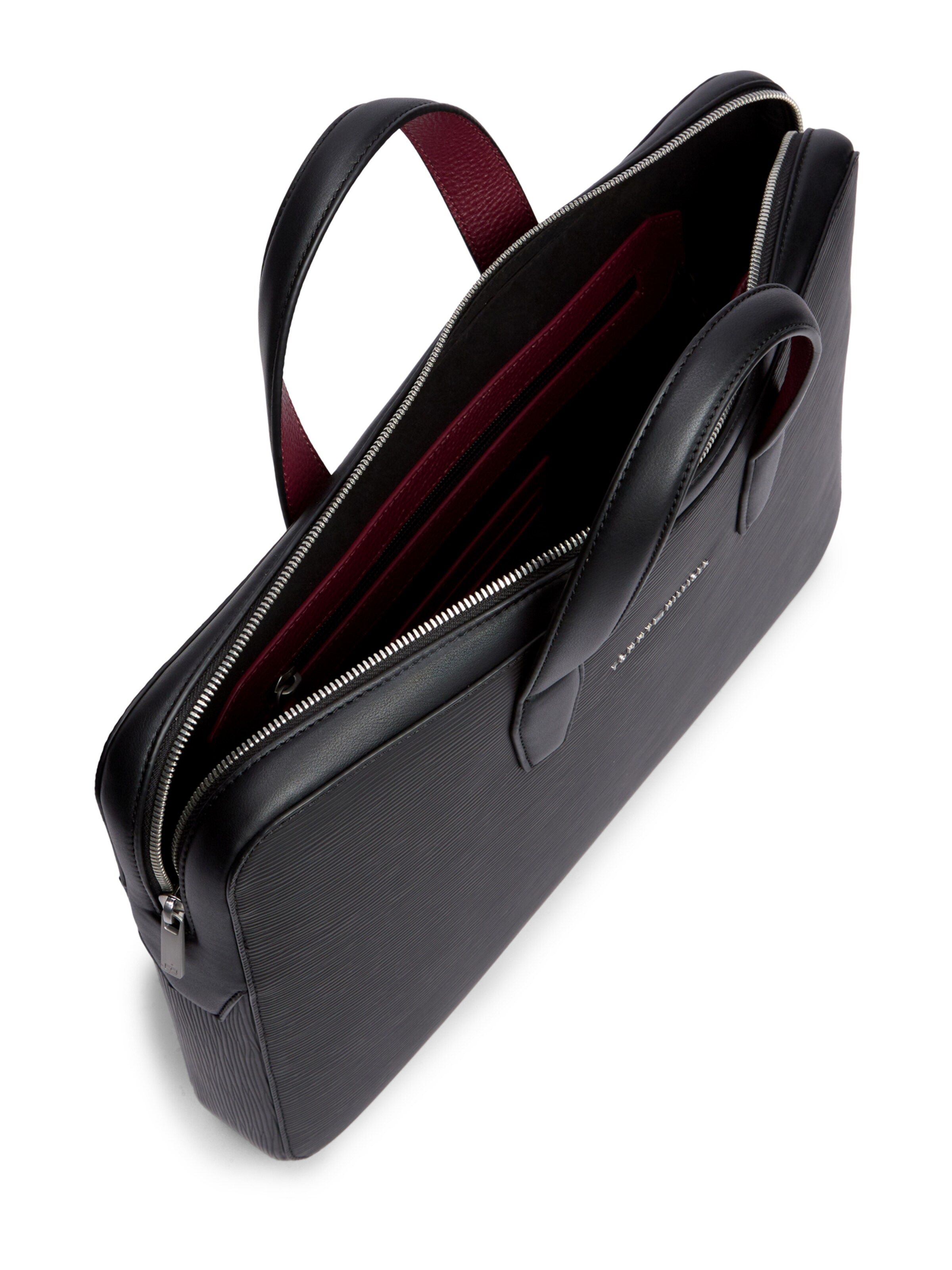 Geantă laptop de la TOMMY HILFIGER pe negru