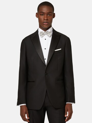 Boggi Milano Regular fit Business Blazer in Black: front