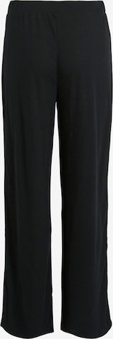 VILAWide Leg/ Široke nogavice Hlače 'Ania' - crna boja