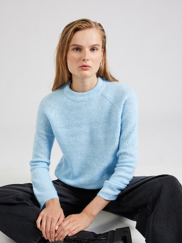 PIECES Sweter 'ELLEN' w kolorze niebieski: przód