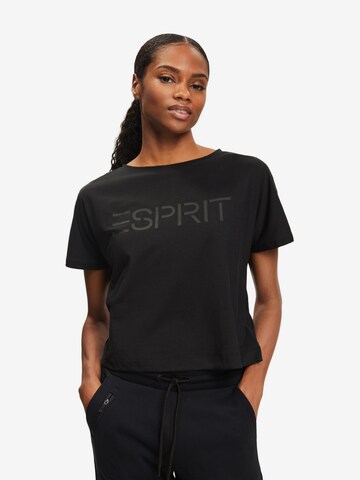 T-shirt ESPRIT en noir : devant