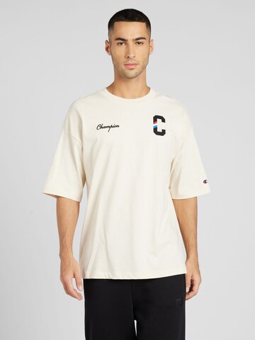 Champion Authentic Athletic Apparel T-shirt i gul: framsida