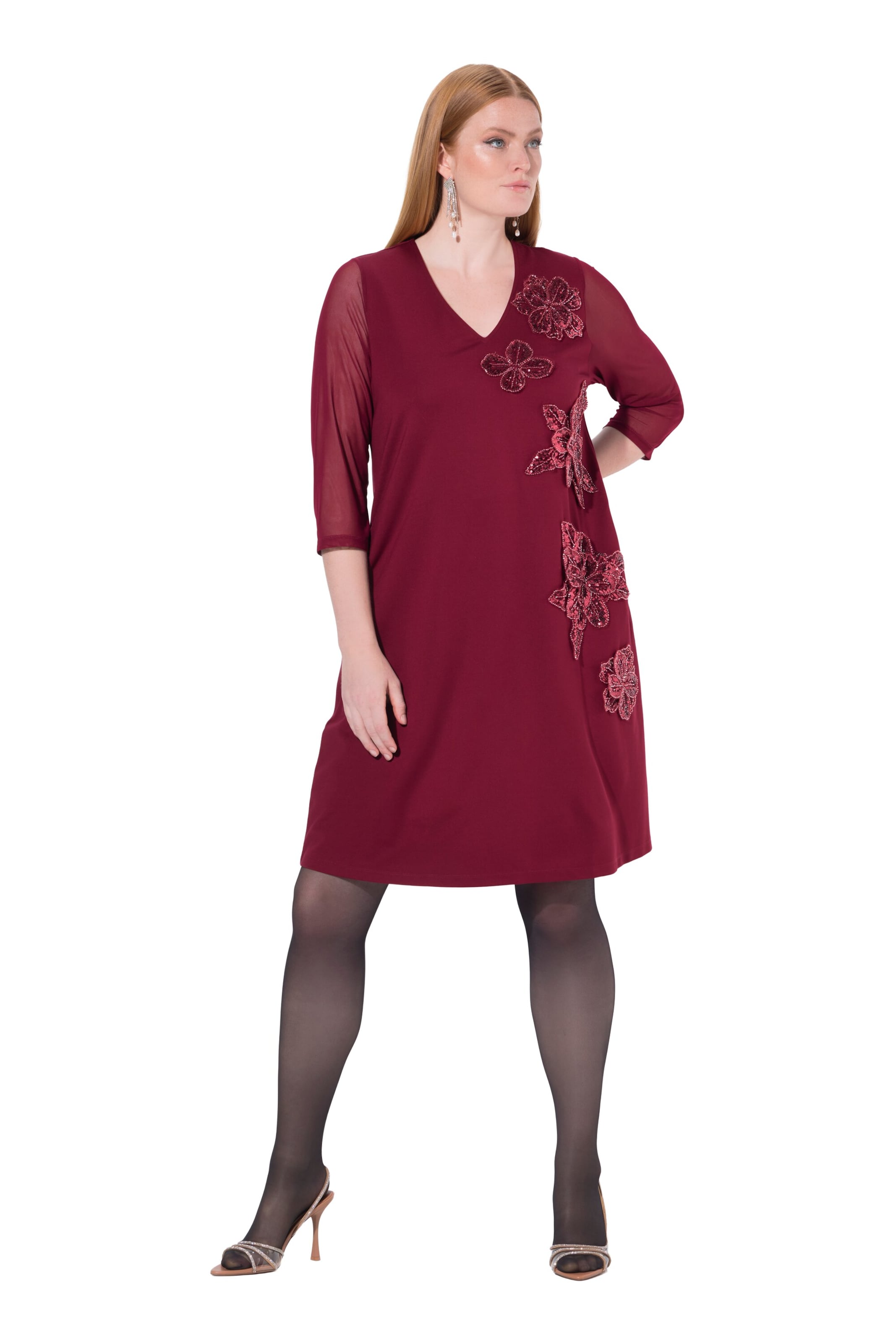 Ulla Popken Dress in Red: front