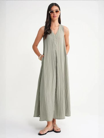 MixRay Dress in Green: front