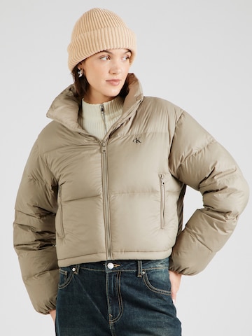 Calvin Klein Jeans Zimná bunda - Sivá: predná strana